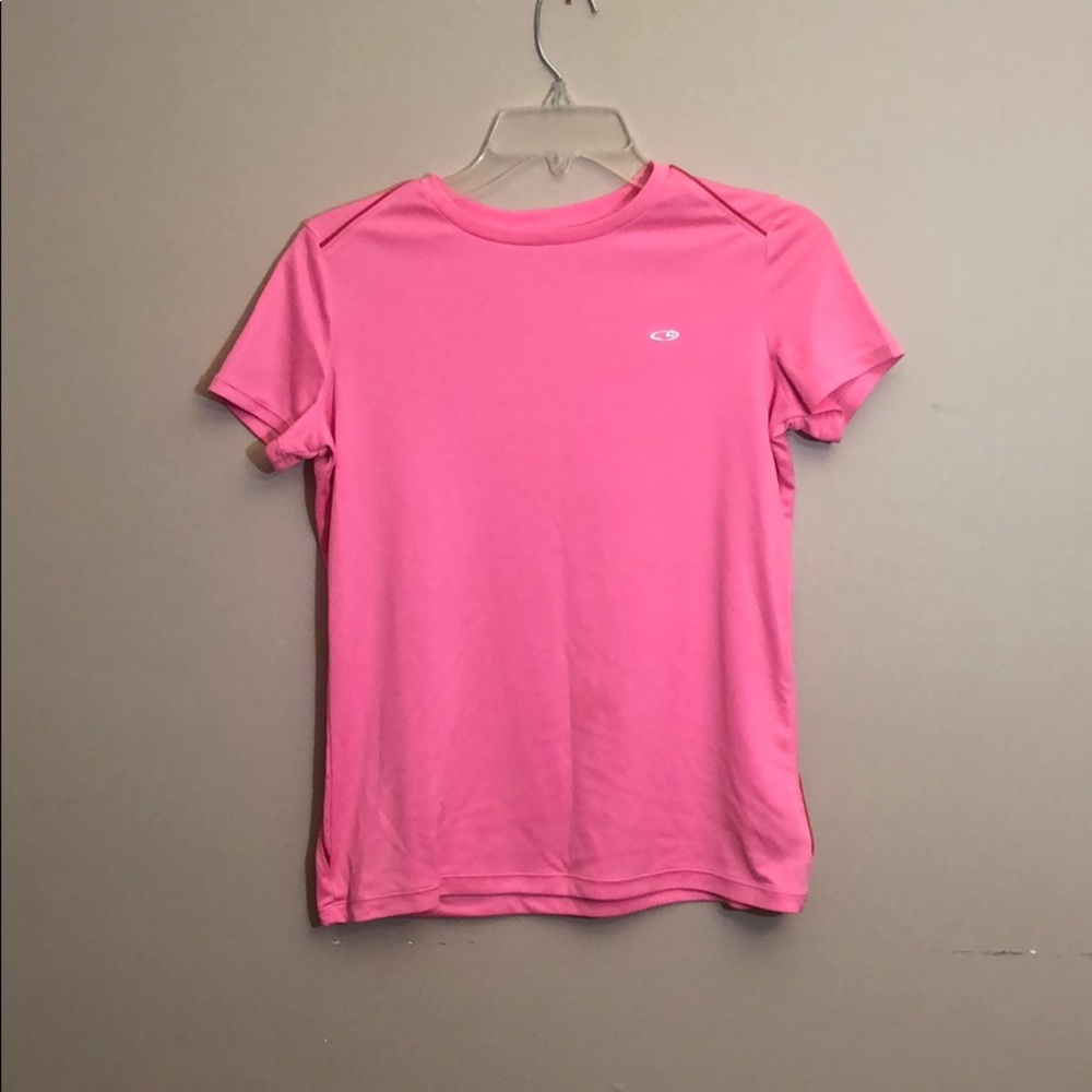 Neon pink swim shirt